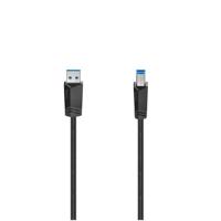Hama 00200625 USB-kabel USB 3.2 Gen1 USB-A stekker, USB-B stekker 1.50 m Zwart - thumbnail