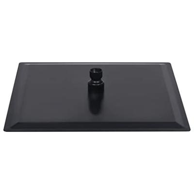 VidaXL Regendouchekop vierkant 25x25 cm roestvrij staal zwart VidaXL Regendouchekop vierkant 25x25 cm roestvrij staal zwart