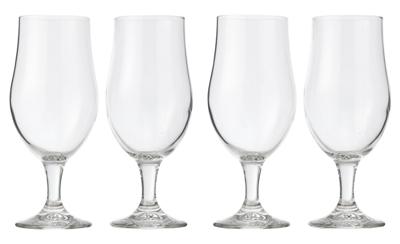 HEMA 4-pak Bierglazen 490ml (transparant)