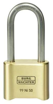 Burg Wächter 37491 Hangslot 51.90 mm Messing Cijferslot