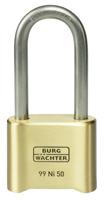 Burg Wächter 37491 Hangslot 51.90 mm Messing Cijferslot - thumbnail