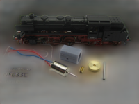 micromotor NF033C N ombouwset voor Fleischmann BR 62 DB, DR, DRG - thumbnail