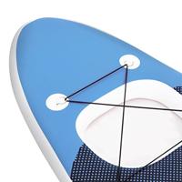 VidaXL Stand up paddleboardset opblaasbaar 330x76x10 cm zeeblauw - thumbnail