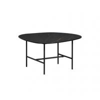WOOOD Salontafel 'Vajen' Marmerlook, 70 x 70cm, kleur Zwart - thumbnail