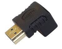 Enzo HDMI haakse adapter 90 graden gold 7580695 - thumbnail