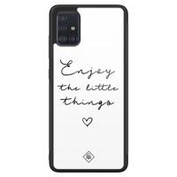 Samsung Galaxy A51 glazen hardcase - Enjoy life - thumbnail