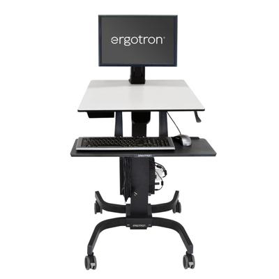 Ergotron WorkFit-C Mobiel zit/sta PC-werkstation 1-voudig 25,4 cm (10) - 61 cm (24) Zwart, Grijs In hoogte verstelbaar, Toetsenbordhouder, Kantelbaar, Ergotron WorkFit-C Mobiel zit/sta PC-werkstation 1-voudig 25,4 cm (10) - 61 cm (24) Zwart, Grijs In hoogte verstelbaar, Toetsenbordhouder, Kantelbaar,