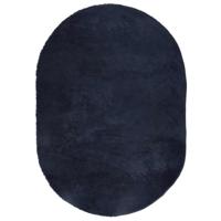 Hoogpolig vloerkleed NAVARRA 300x200 cm polyester marineblauw - thumbnail