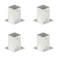 Paalankers 4 st 91 mm gegalvaniseerd metaal - thumbnail
