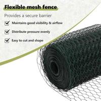 VidaXL Afrasteringspaal groen 25 x 1 m (25 mm gaas) staal - thumbnail