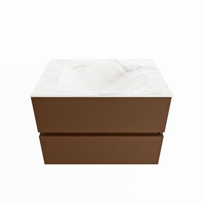 MONDIAZ VICA-DLUX 70cm badmeubel onderkast Rust 2 lades. Inbouw wastafel CLOUD midden zonder kraangat, kleur Ostra. MONDIAZ VICA-DLUX 70cm badmeubel onderkast Rust 2 lades. Inbouw wastafel CLOUD midden zonder kraangat, kleur Ostra.