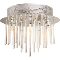 Plafondlamp Palermo 40 cm 15 Lichts Glans Chroom Modern - thumbnail