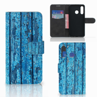 Huawei P30 Lite (2020) | Book Style Case | Wood Blue - thumbnail