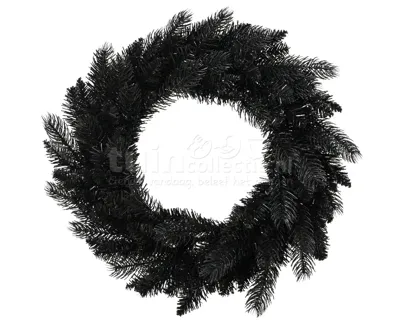 Kerstkrans Berlin Ø50cm Zwart Kerstkrans Berlin Ø50cm Zwart