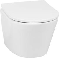Saqu Sky 2.0 compact randloos hangtoilet met slimseat toiletbril met quickrelease wit - thumbnail