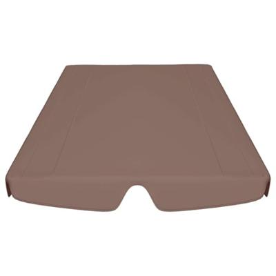 Vervangingsluifel voor schommelbank 150/130x105/70 cm bruin - thumbnail