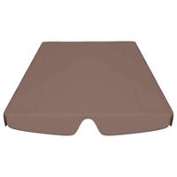 VidaXL Vervangingsluifel voor schommelbank 150/130x105/70 cm bruin - thumbnail