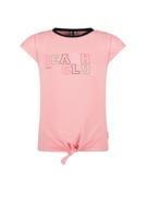 B.Nosy Meisjes t-shirt met knoop - Punch roze - thumbnail