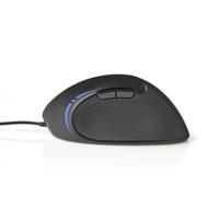 Nedis ERGOMSWD100BK Ergonomic Wired Mouse 3200 Dpi 6-button Black - thumbnail