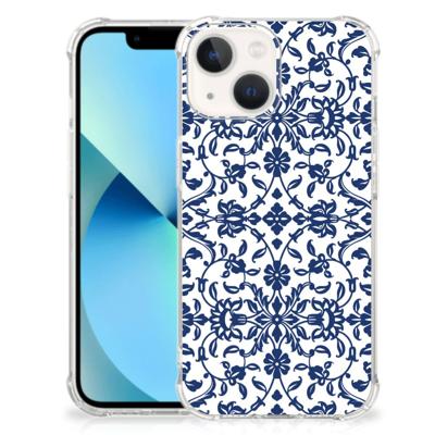 iPhone 13 mini Case Flower Blue
