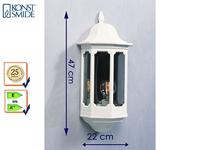 KonstSmide Klassieke muurlampPallas wit - 566-250 - thumbnail