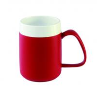 Ornamin beker dubbel handvat, met conische binnenbeker blauw, drinktuit 13 mm, inhoud 160ml - thumbnail