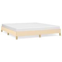 Bedframe stof crmekleurig 180x200 cm - thumbnail