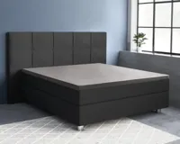 Primaviera Deluxe Topper Satijn Hoeslaken Grijs 140 x 200 cm - thumbnail