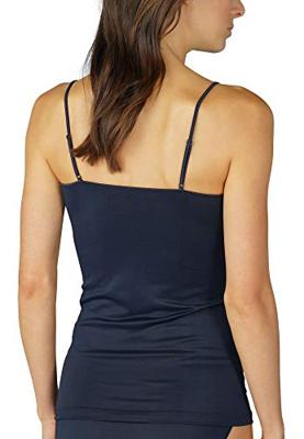 Emotion dames spaghetti hemd - Verstelbare smalle bandjes - Viscose vrouwen onderhemd - 38 - Blauw - Top - Singlet - 38 - 38 - 38 - 38 - 38 -