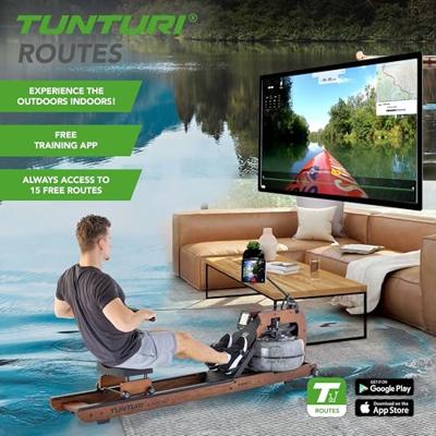 Tunturi Signature R90W Rower, By Fluid l Roeitrainer - thumbnail