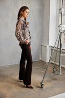 Helena Hart Broek Flair Velvet 7559 Flared Choco - thumbnail