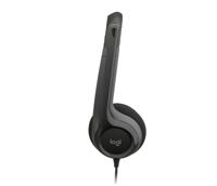 Hoofdtelefoon met microfoon Logitech 981-000406 Zwart - thumbnail