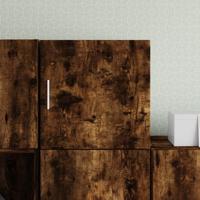 Wandkast 40x42,5x40 cm bewerkt hout gerookt eikenkleurig - thumbnail