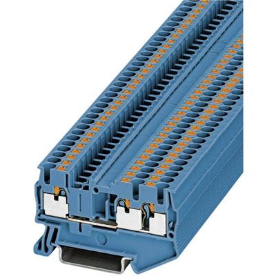Phoenix Contact 3209552 Doorgangsklem 5.2 mm Snelaansluiting Blauw 1 stuk(s) Piece