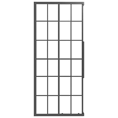 VidaXL Douchecabine 80x70x180 cm mat esg zwart