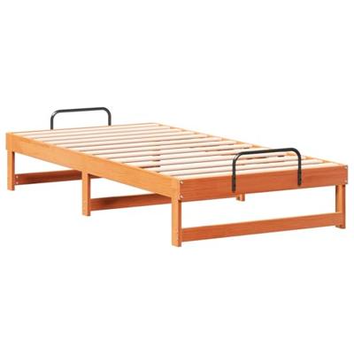 Bedframe met Draaghandvatten Bruin 90 x 190 cm Bedframe met Draaghandvatten Bruin 90 x 190 cm