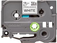 Gelamineerde Tape voor Labelmakers Brother TZeS241 Wit Grijs Zwart/Wit 18 mm - thumbnail