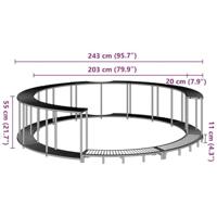 Hottub ombouw opbergruimte en houten opstapje poly rattan grijs - thumbnail
