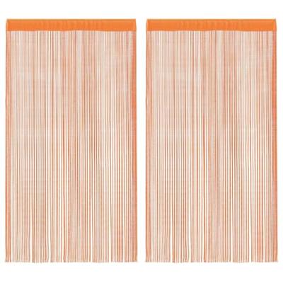Koordgordijnen 2 st 100x250 cm oranje