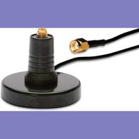 DIGITUS Draadloze LAN Antennevoet - voor 2,4 & 5 GHz Wi-Fi - magnetisch - RP-SMA connector - 1,5m kabel - zwart - thumbnail