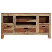 Dressoir 100x30x50 cm massief sheeshamhout grijs - thumbnail