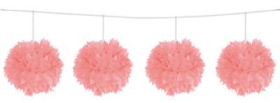 Folat BV Roze pompom slinger
