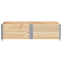 Palletopzetranden 2 st 150x100 cm massief grenenhout - thumbnail
