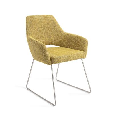 Jesper Home Yanai eetkamerstoel Lemon Limes slide steel