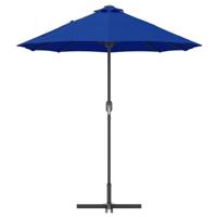 Tuinparasol Blauw 380 x 196 x 235 cm Poedergecoat staal - thumbnail