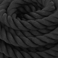Battle rope 15 m 11 kg polyester zwart - thumbnail