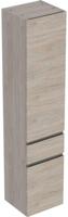 Geberit Renova Plan Hoge Kast 2 Deuren 1 La 39x36x180 cm Licht Noten Hickory - thumbnail