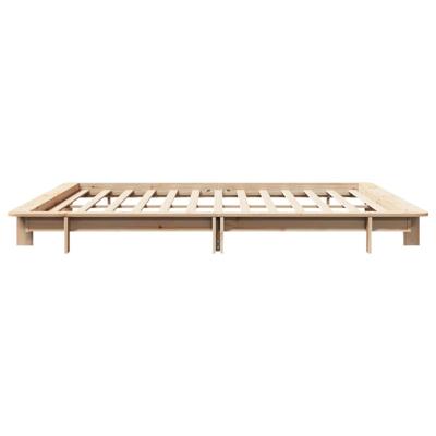Bedframe zonder matras massief grenenhout 200x200 cm