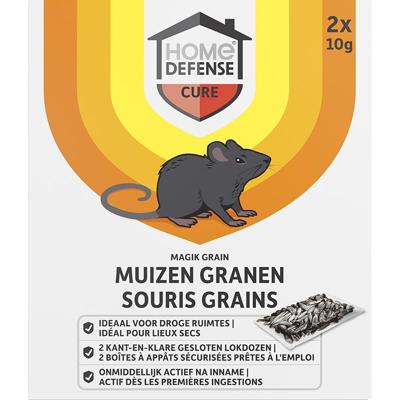 Home Defense® Muizenlokdoos Granen 'Magik Grain' 2 stuks - HDMAGR2 Home Defense® Muizenlokdoos Granen 'Magik Grain' 2 stuks - HDMAGR2
