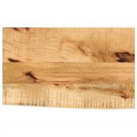 Tafelblad met natuurlijke rand 50x20x2,5 cm massief mangohout - thumbnail